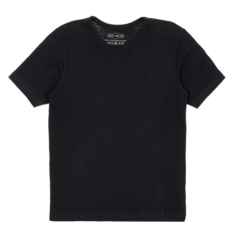 Памучна тениска, черна  205205