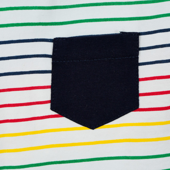 Памучна раирана блуза с дълъг ръкав за момче многоцветна Idexe 205214 2