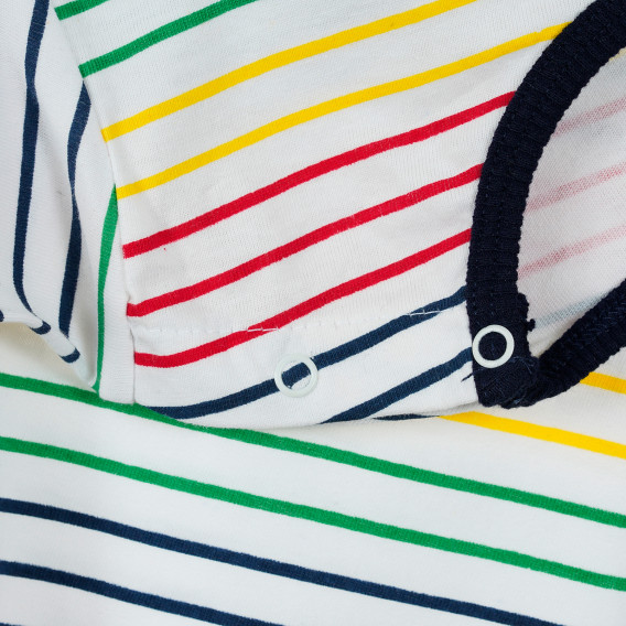 Памучна раирана блуза с дълъг ръкав за момче многоцветна Idexe 205215 3