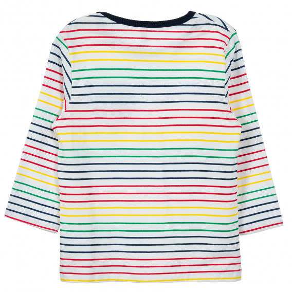 Памучна раирана блуза с дълъг ръкав за момче многоцветна Idexe 205216 4