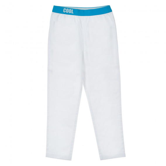 Памучен спортен панталон бял Tape a l'oeil 205226 