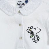 Памучна блуза за бебе за момиче бяла Original Marines 205358 2