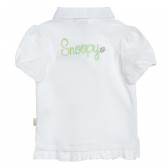 Памучна блуза за бебе за момиче бяла Original Marines 205360 4
