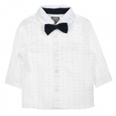 Риза с фигурален принт за бебе, бяла Cool club 205540 