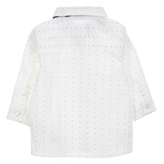 Риза с фигурален принт за бебе, бяла Cool club 205543 4