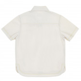 Памучна риза с къс ръкав за момче бежова Fendi 205751 4