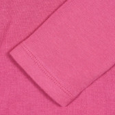 Памучна блуза с дълъг ръкав за момиче лилава Naf Naf 205809 3