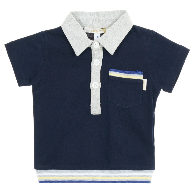 Поло тениска за бебе за момче синя  205902