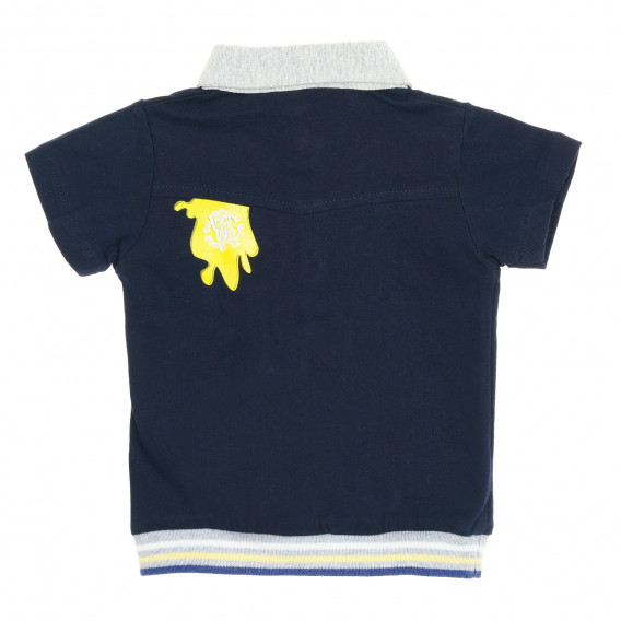 Поло тениска за бебе за момче синя Roberto Cavalli 205904 3