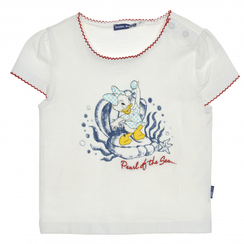 Памучна тениска за бебе за момиче многоцветна  205968