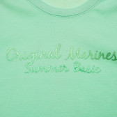 Тениска за бебе за момиче зелена Original Marines 206011 2