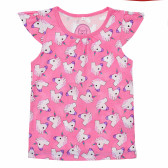 Памучна тениска розова за момиче Disney 206021 