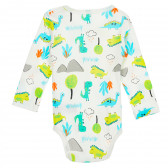 Комплект от три броя памучни бодита за бебе, многоцветни Cool club 206358 4