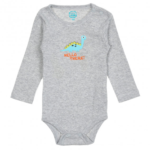Комплект от три броя памучни бодита за бебе, многоцветни Cool club 206365 11