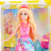 Барби малка кукла - принцеса с шарена рокля Barbie 206435 2