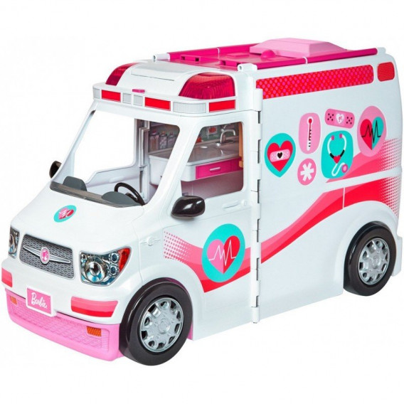 Мобилна клиника - игрален комплект с линейка Barbie 206588 
