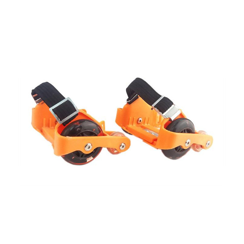 Кънки с LED светлини за поставяне върху обувка, оранжеви  206881