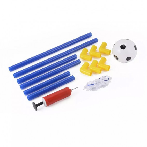 Детска футболна врата с мрежа, размери: 55,5 х 78,5 х 45,5 см., топка и помпа GT 206939 2