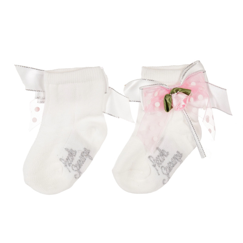 Чорапи за бебе за момиче бели  207100