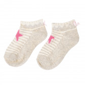 Комплект от три чифта чорапи за момиче сиви Antonio 207146 2