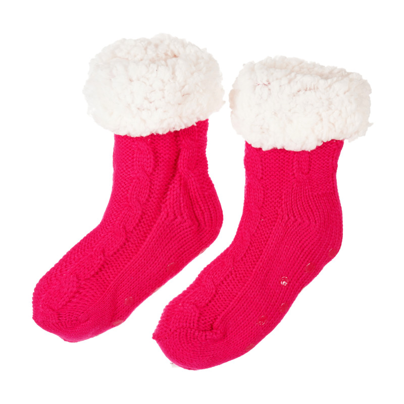 Чорапи за момиче тъмно розови  207153