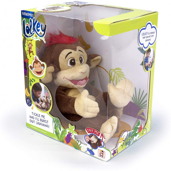 Смееща се плюшена маймунка, 28 см Friendimals 207251 2