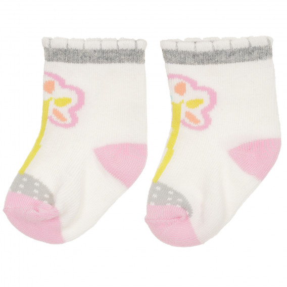 Чорапи за бебе с цвете YO! 207382 