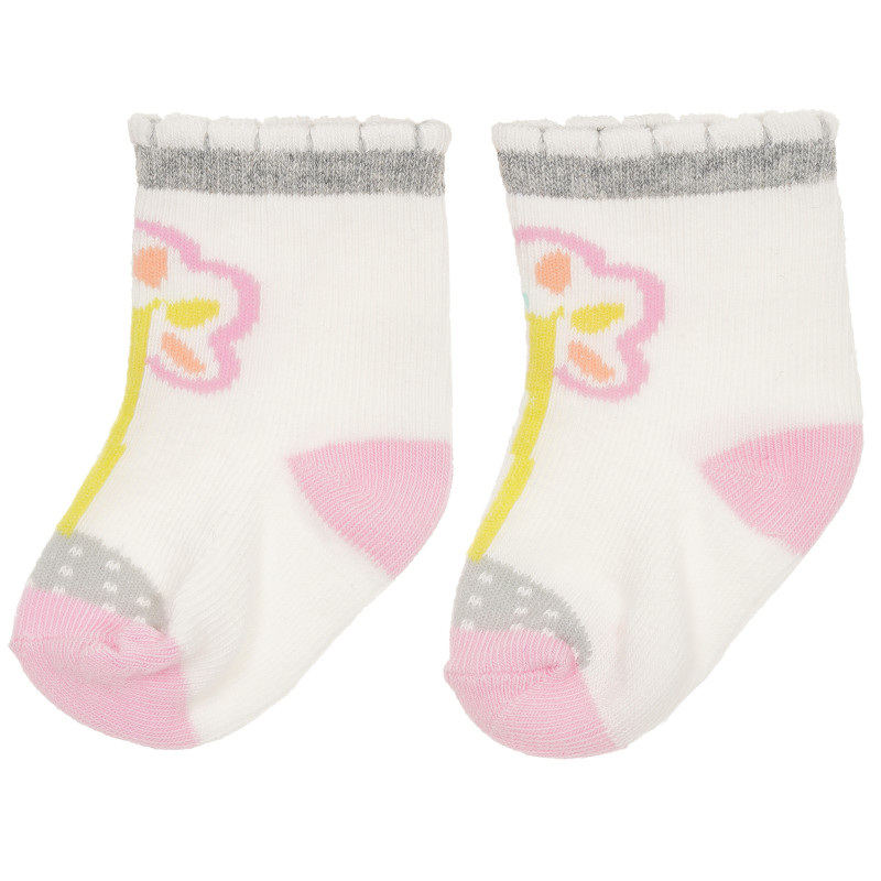 Чорапи за бебе с цвете  207382