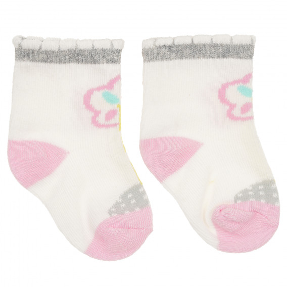 Чорапи за бебе с цвете YO! 207383 2