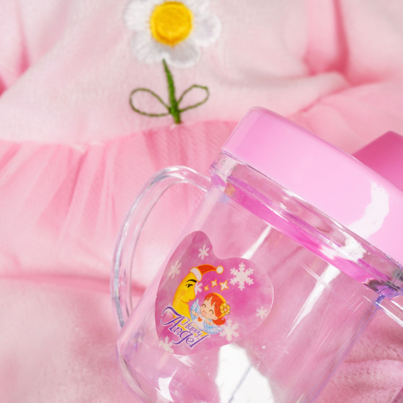 Кукла бебе Cute Baby с шише, розова, 30 см Dino Toys 207445 3