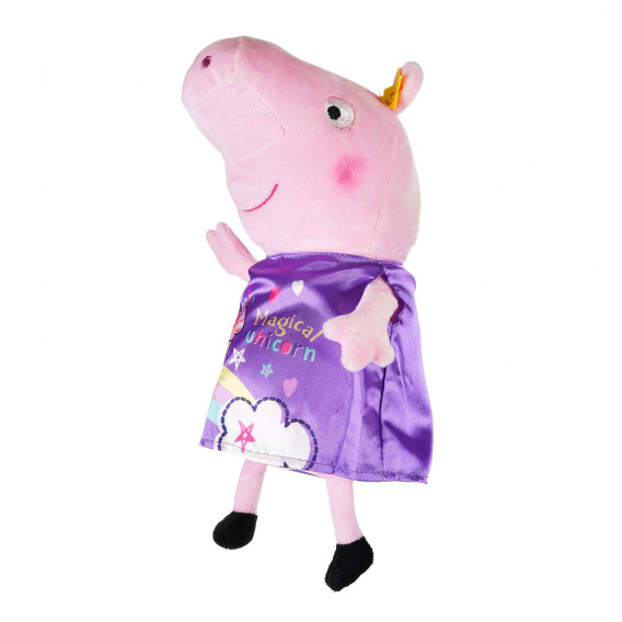 Плюшено прасенце Пепа с лилава рокля, 28 см Peppa pig 207455 