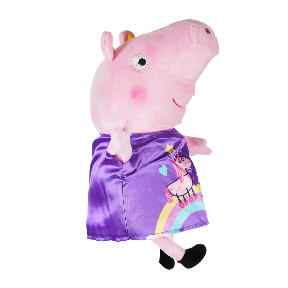 Плюшено прасенце Пепа с лилава рокля, 28 см Peppa pig 207456 2