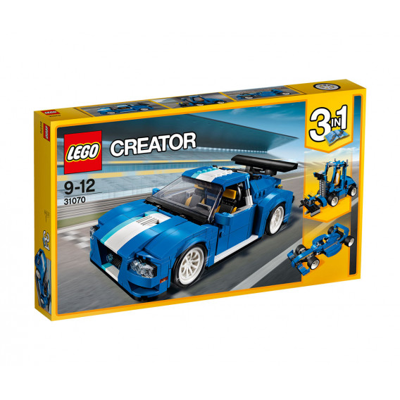 Конструктор- Турбо състезателен автомобил, 664 части Lego 20749 
