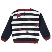 Памучен пуловер с бродерия на звезди за момче Chicco 207550 3
