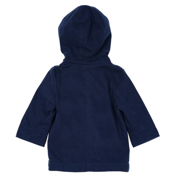 Яке със сваляща се качулка за бебе за момче синьо Tape a l'oeil 207598 8