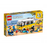 Конструктор- Слънчев микробус за сърф, 379 части Lego 20773 