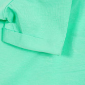 Памучна тениска с щампа за момче в светло зелен цвят Name it 207823 3