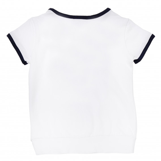 Блуза с къс ръкав за бебе за момиче, бяла Chicco 207860 2