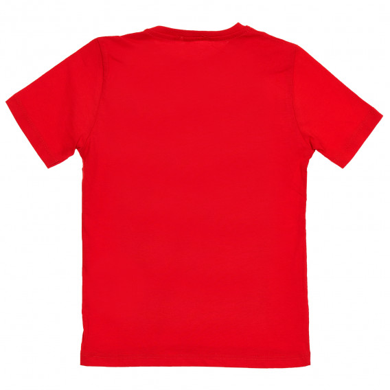 Тениска с принт за момче червена Acar 207957 4