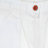 Памучен панталон за момиче бял Tape a l'oeil 208094 2