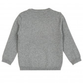 Тънък пуловер за бебе, сив ZY 208415 4