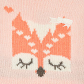 Пуловер с щампа лисичка и панделка за бебе ZY 208477 2