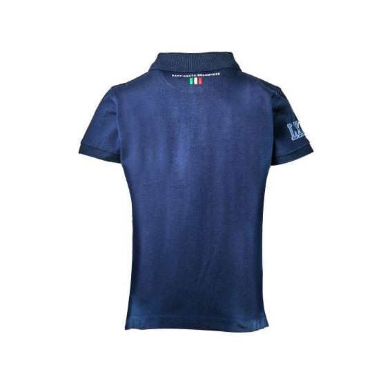 Поло тениска с бродирана емблема  за момче, синя Lamborghini 20866 2