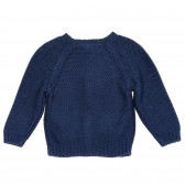Плетена жилетка с джобове за бебе, тъмно синя ZY 208722 4
