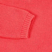 Плетена къса жилетка за бебе, розова ZY 208837 3