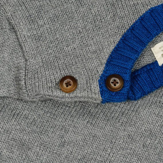 Памучен пуловер с надпис Match point за бебе ZY 208913 3