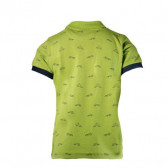 Поло тениска с  апликация емблема  за момче, зелена Lamborghini 20918 2
