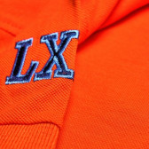 Поло тениска с бродирана емблема  за момче, оранжева Lamborghini 20930 3
