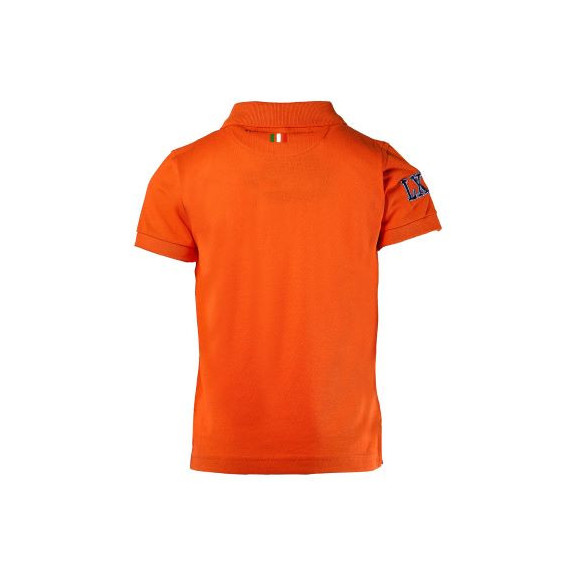 Поло тениска с бродирана емблема  за момче, оранжева Lamborghini 20932 2