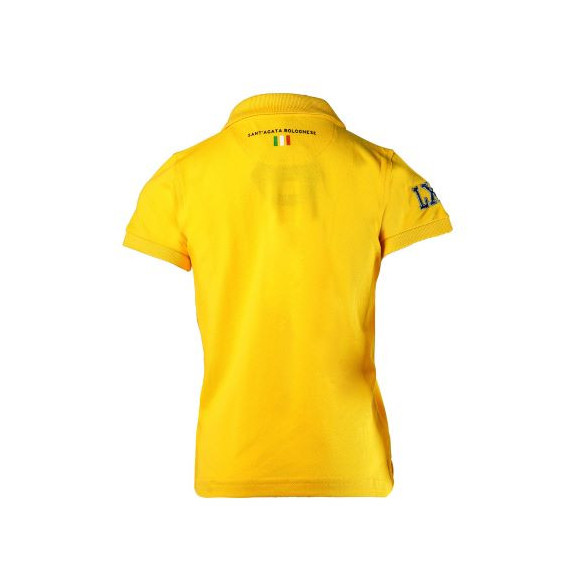 Поло тениска с бродирана емблема  за момче, жълта Lamborghini 20935 2